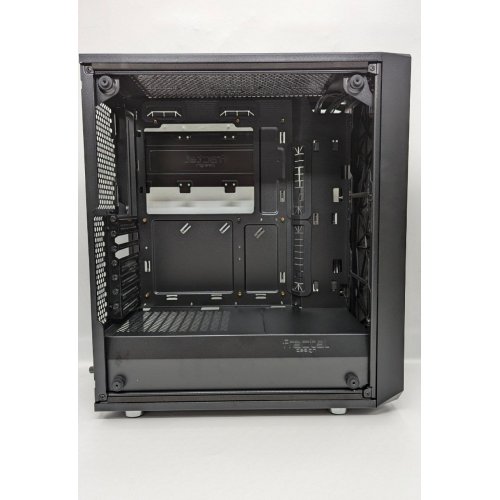 Корпус Fractal Design Meshify C без БЖ (FD-CA-MESH-C-BKO-TG) Black (Відновлено продавцем, 677881) купити з перевіркою сумісності: огляд, характеристики, ціна у Києві, Львові, Вінниці, Хмельницькому, Івано-Франківську, Україні | інтернет-магазин TELEMART.UA фото