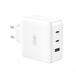 Сетевое зарядное устройство XO CE14 GaN USB Type-A + 2 x USB Type-C 100W White