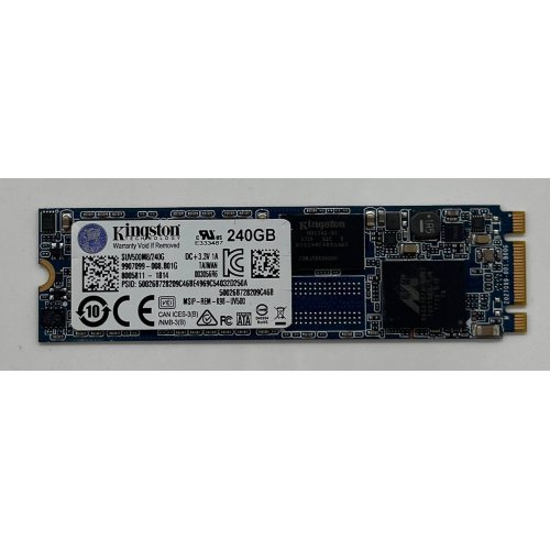 Ssd-диск Kingston UV500 TLC 240GB M.2 (2280 SATA) (SUV500M8/240G) (Відновлено продавцем, 678136) купити з перевіркою сумісності: огляд, характеристики, ціна у Києві, Львові, Вінниці, Хмельницькому, Івано-Франківську, Україні | інтернет-магазин TELEMART.UA фото