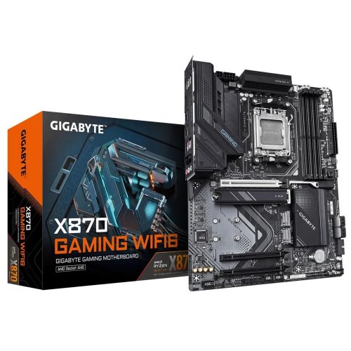 Купить Материнская плата Gigabyte X870 GAMING WIFI6 (sAM5, AMD X870) с проверкой совместимости: обзор, характеристики, цена в Киеве, Днепре, Одессе, Харькове, Украине | интернет-магазин TELEMART.UA фото