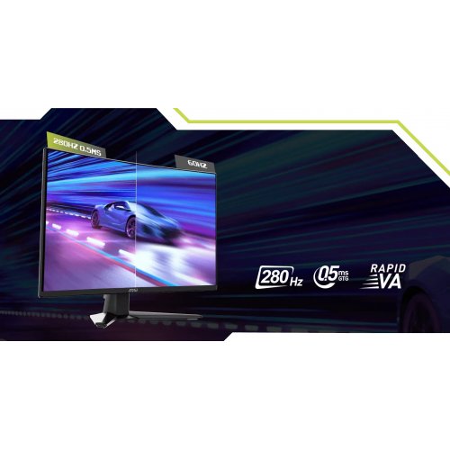 Купить Монитор MSI 27" MAG 276CXF Black - цена в Харькове, Киеве, Днепре, Одессе
в интернет-магазине Telemart фото