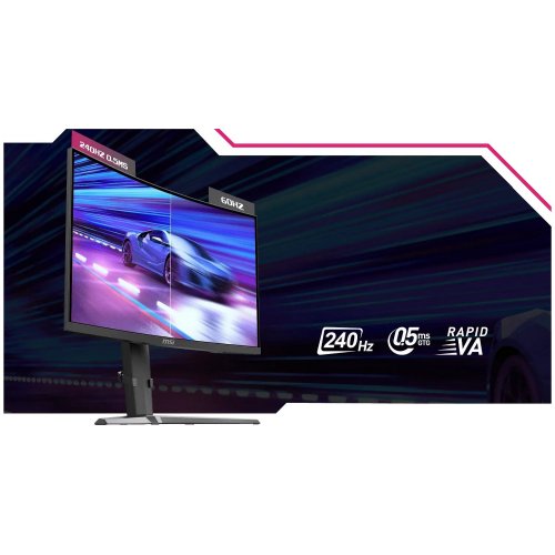 Купить Монитор MSI 27" MPG 275CQRXF Black - цена в Харькове, Киеве, Днепре, Одессе
в интернет-магазине Telemart фото