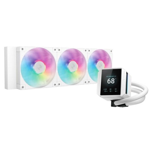 Купить Готовая СВО Deepcool MYSTIQUE 360 ARGB (R-LX360-WHDSNMCP-G-1) White с проверкой совместимости: обзор, характеристики, цена в Киеве, Днепре, Одессе, Харькове, Украине | интернет-магазин TELEMART.UA фото