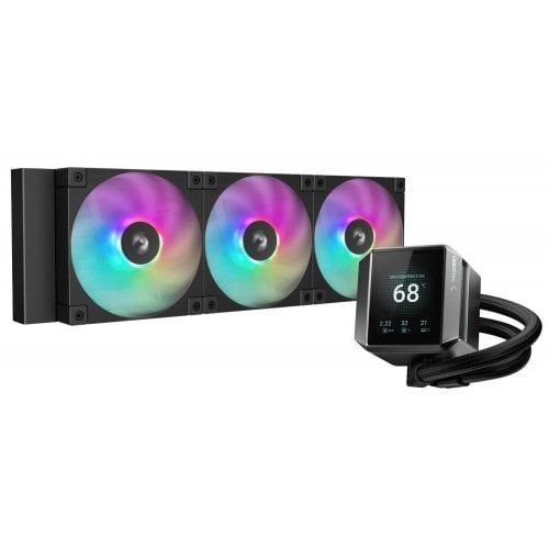 Купить Готовая СВО Deepcool MYSTIQUE 360 ARGB (R-LX750-BKADSNC-G-1) Black с проверкой совместимости: обзор, характеристики, цена в Киеве, Днепре, Одессе, Харькове, Украине | интернет-магазин TELEMART.UA фото