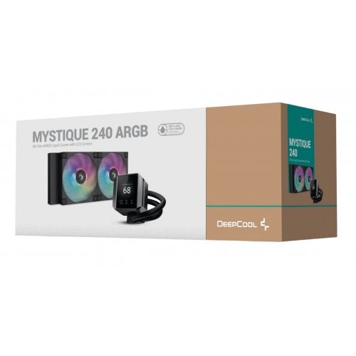 Купить Готовая СВО Deepcool MYSTIQUE 240 ARGB (R-LX550-BKADSNC-G-1) Black с проверкой совместимости: обзор, характеристики, цена в Киеве, Днепре, Одессе, Харькове, Украине | интернет-магазин TELEMART.UA фото