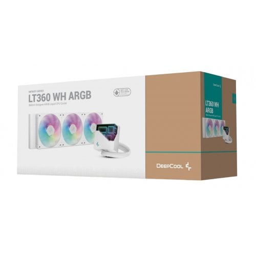 Купить Готовая СВО Deepcool LT360 ARGB (R-LT360-WHAMNC-G-1) White с проверкой совместимости: обзор, характеристики, цена в Киеве, Днепре, Одессе, Харькове, Украине | интернет-магазин TELEMART.UA фото