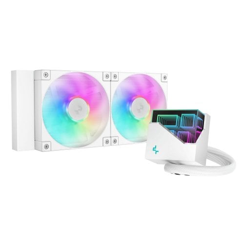 Купить Готовая СВО Deepcool LT240 ARGB (R-LT240-WHAMNC-G-1) White с проверкой совместимости: обзор, характеристики, цена в Киеве, Днепре, Одессе, Харькове, Украине | интернет-магазин TELEMART.UA фото