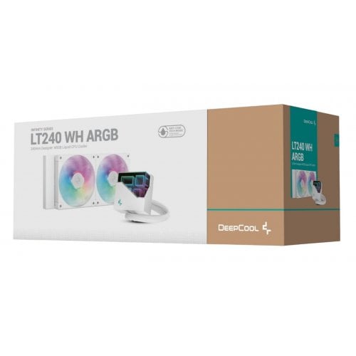 Купить Готовая СВО Deepcool LT240 ARGB (R-LT240-WHAMNC-G-1) White с проверкой совместимости: обзор, характеристики, цена в Киеве, Днепре, Одессе, Харькове, Украине | интернет-магазин TELEMART.UA фото