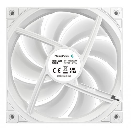 Купить Кулер для корпуса Deepcool FD14 ARGB (R-FD14-WHAPN1-G) White с проверкой совместимости: обзор, характеристики, цена в Киеве, Днепре, Одессе, Харькове, Украине | интернет-магазин TELEMART.UA фото