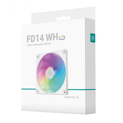 Купить Кулер для корпуса Deepcool FD14 ARGB (R-FD14-WHAPN1-G) White с проверкой совместимости: обзор, характеристики, цена в Киеве, Днепре, Одессе, Харькове, Украине | интернет-магазин TELEMART.UA фото