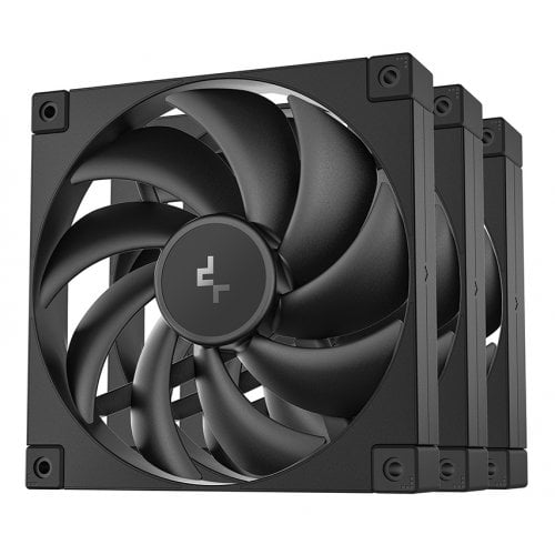 Купить Набор кулеров для корпуса Deepcool FD14 3 in 1 (R-FD14-BKNPN3-G) Black с проверкой совместимости: обзор, характеристики, цена в Киеве, Днепре, Одессе, Харькове, Украине | интернет-магазин TELEMART.UA фото