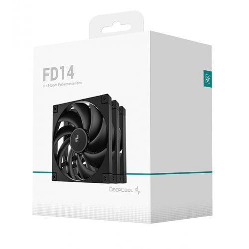 Купить Набор кулеров для корпуса Deepcool FD14 3 in 1 (R-FD14-BKNPN3-G) Black с проверкой совместимости: обзор, характеристики, цена в Киеве, Днепре, Одессе, Харькове, Украине | интернет-магазин TELEMART.UA фото