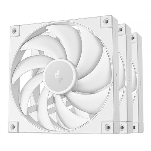 Купить Набор кулеров для корпуса Deepcool FD14 3 in 1 (R-FD14-WHNPN3-G) White с проверкой совместимости: обзор, характеристики, цена в Киеве, Днепре, Одессе, Харькове, Украине | интернет-магазин TELEMART.UA фото