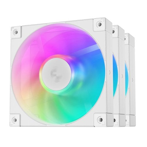 Купить Кулер для корпуса Deepcool FD12 ARGB 3 in 1 (R-FD12-WHAPN3-G) White с проверкой совместимости: обзор, характеристики, цена в Киеве, Днепре, Одессе, Харькове, Украине | интернет-магазин TELEMART.UA фото