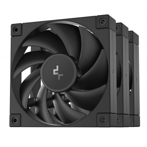 Кулер для корпуса Deepcool FD12 3 in 1 (R-FD12-BKNPN3-G) Black купити з перевіркою сумісності: огляд, характеристики, ціна у Києві, Львові, Вінниці, Хмельницькому, Івано-Франківську, Україні | інтернет-магазин TELEMART.UA фото