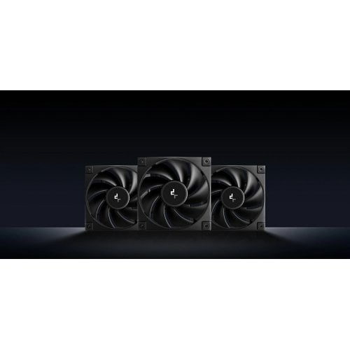 Кулер для корпуса Deepcool FD12 3 in 1 (R-FD12-BKNPN3-G) Black купити з перевіркою сумісності: огляд, характеристики, ціна у Києві, Львові, Вінниці, Хмельницькому, Івано-Франківську, Україні | інтернет-магазин TELEMART.UA фото