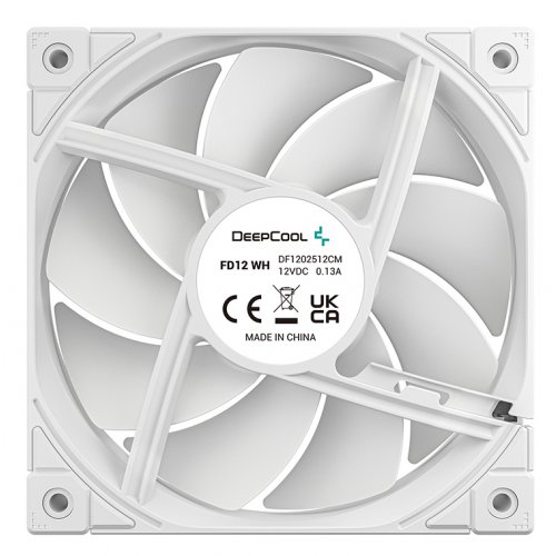 Кулер для корпуса Deepcool FD12 3 in 1 (R-FD12-WHNPN3-G) White купити з перевіркою сумісності: огляд, характеристики, ціна у Києві, Львові, Вінниці, Хмельницькому, Івано-Франківську, Україні | інтернет-магазин TELEMART.UA фото