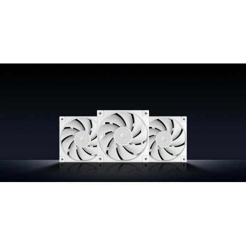 Кулер для корпуса Deepcool FD12 3 in 1 (R-FD12-WHNPN3-G) White купити з перевіркою сумісності: огляд, характеристики, ціна у Києві, Львові, Вінниці, Хмельницькому, Івано-Франківську, Україні | інтернет-магазин TELEMART.UA фото