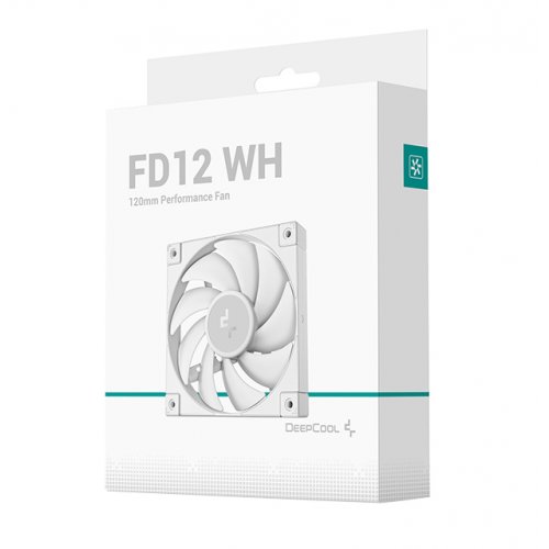 Кулер для корпуса Deepcool FD12 (R-FD12-WHNPN1-G) White купити з перевіркою сумісності: огляд, характеристики, ціна у Києві, Львові, Вінниці, Хмельницькому, Івано-Франківську, Україні | інтернет-магазин TELEMART.UA фото