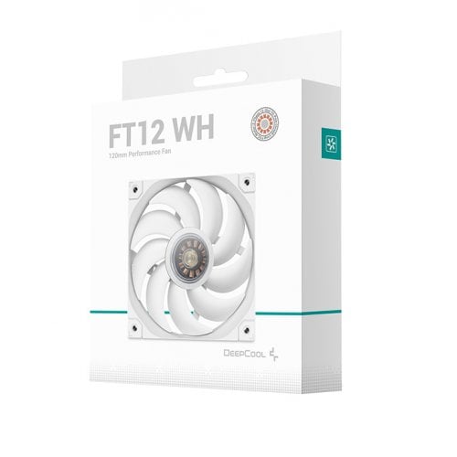 Купить Кулер для корпуса Deepcool FT12 (R-FT12-WHWPN1-G) White с проверкой совместимости: обзор, характеристики, цена в Киеве, Днепре, Одессе, Харькове, Украине | интернет-магазин TELEMART.UA фото