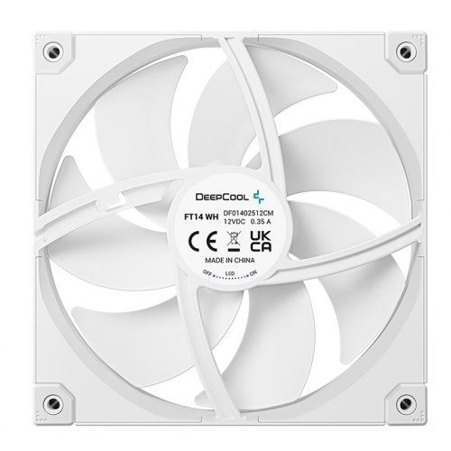 Купить Кулер для корпуса Deepcool FT14 (R-FT14-WHWPN1-G) White с проверкой совместимости: обзор, характеристики, цена в Киеве, Днепре, Одессе, Харькове, Украине | интернет-магазин TELEMART.UA фото