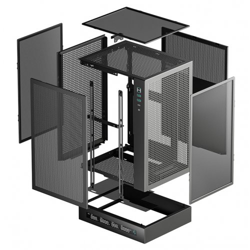 Купить Корпус Deepcool CH170 Digital Tempered Glass без БП (R-CH170-BKNPI0D-G-1) Black с проверкой совместимости: обзор, характеристики, цена в Киеве, Днепре, Одессе, Харькове, Украине | интернет-магазин TELEMART.UA фото