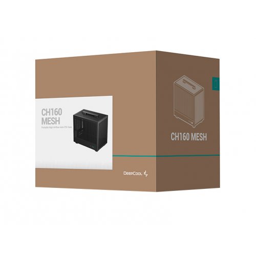 Купить Корпус Deepcool CH160 Mesh без БП (R-CH160-BKNMI0-G-1) Black с проверкой совместимости: обзор, характеристики, цена в Киеве, Днепре, Одессе, Харькове, Украине | интернет-магазин TELEMART.UA фото