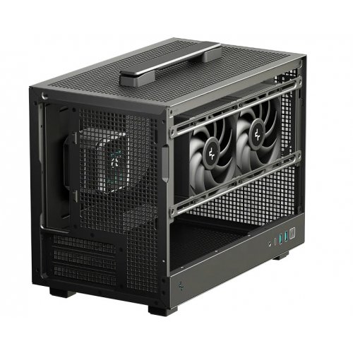 Корпус Deepcool CH160 Mesh без БЖ (R-CH160-BKNMI0-G-1) Black купити з перевіркою сумісності: огляд, характеристики, ціна у Києві, Львові, Вінниці, Хмельницькому, Івано-Франківську, Україні | інтернет-магазин TELEMART.UA фото