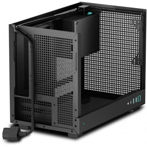 Корпус Deepcool CH160 Mesh без БЖ (R-CH160-BKNMI0-G-1) Black купити з перевіркою сумісності: огляд, характеристики, ціна у Києві, Львові, Вінниці, Хмельницькому, Івано-Франківську, Україні | інтернет-магазин TELEMART.UA фото