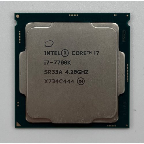 Процесор Intel Core i7-7700K 4.2(4.5)GHz 8MB s1151 Tray (CM8067702868535) (Відновлено продавцем, 678899) купити з перевіркою сумісності: огляд, характеристики, ціна у Києві, Львові, Вінниці, Хмельницькому, Івано-Франківську, Україні | інтернет-магазин TELEMART.UA фото