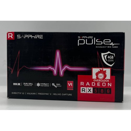 Купить Видеокарта Sapphire Radeon RX 580 PULSE OC 4096MB (11265-09-20G) (Восстановлено продавцом, 678929) с проверкой совместимости: обзор, характеристики, цена в Киеве, Днепре, Одессе, Харькове, Украине | интернет-магазин TELEMART.UA фото