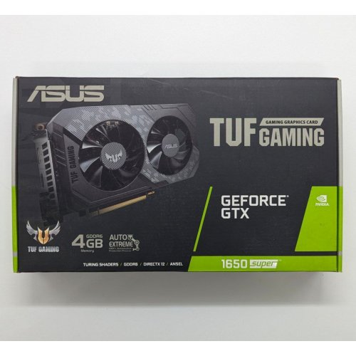 Відеокарта Asus TUF GeForce GTX 1650 SUPER Gaming 4096MB (TUF-GTX1650S-4G-GAMING) (Відновлено продавцем, 678949) купити з перевіркою сумісності: огляд, характеристики, ціна у Києві, Львові, Вінниці, Хмельницькому, Івано-Франківську, Україні | інтернет-магазин TELEMART.UA фото