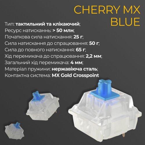 Купити Клавіатура Ducky One 3 RGB Cherry MX Blue (DKON2108ST-CUAPXCLAWSC1) Black - ціна в Києві, Львові, Вінниці, Хмельницькому, Франківську, Україні | інтернет-магазин TELEMART.UA фото