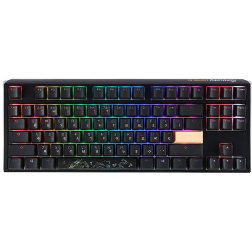 Купити Клавіатура Ducky One 3 TKL RGB Cherry MX Brown (DKON2187ST-BUAPXCLAWSC1) Black - ціна в Києві, Львові, Вінниці, Хмельницькому, Франківську, Україні | інтернет-магазин TELEMART.UA фото