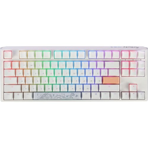 Купить Клавиатура Ducky One 3 TKL RGB Cherry MX Brown (DKON2187ST-BUAPXPWWWSC1) White - цена в Харькове, Киеве, Днепре, Одессе
в интернет-магазине Telemart фото