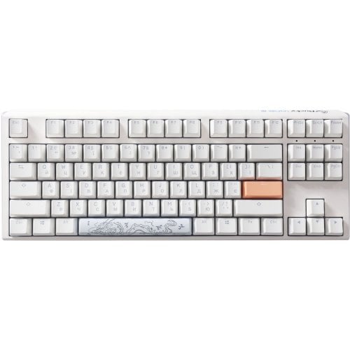 Купити Клавіатура Ducky One 3 TKL RGB Cherry MX Brown (DKON2187ST-BUAPXPWWWSC1) White - ціна в Києві, Львові, Вінниці, Хмельницькому, Франківську, Україні | інтернет-магазин TELEMART.UA фото