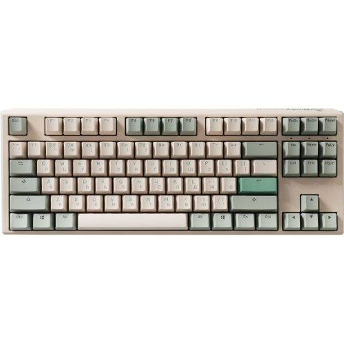 Купити Клавіатура Ducky One 3 TKL Cherry MX Brown (DKON2187-BUAPXMAEGGC1) Matcha Cream - ціна в Києві, Львові, Вінниці, Хмельницькому, Франківську, Україні | інтернет-магазин TELEMART.UA фото