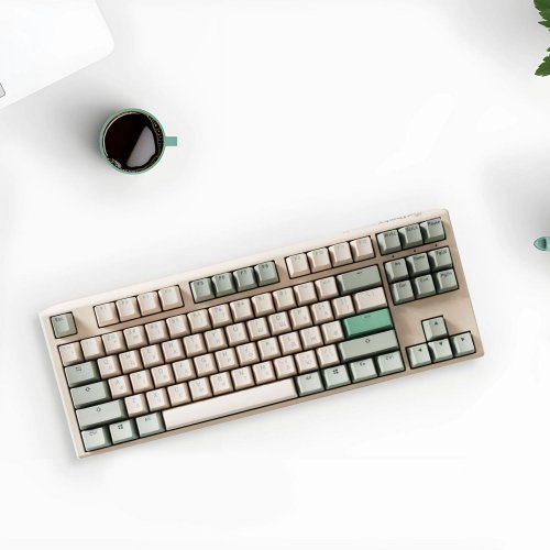 Купить Клавиатура Ducky One 3 TKL Cherry MX Brown (DKON2187-BUAPXMAEGGC1) Matcha Cream - цена в Харькове, Киеве, Днепре, Одессе
в интернет-магазине Telemart фото