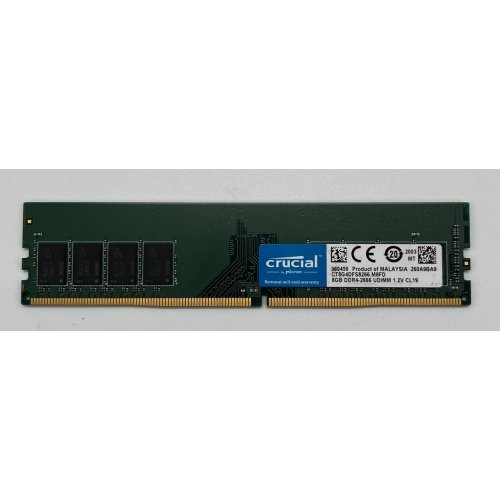 Озп Crucial DDR4 8GB 2666Mhz (CT8G4DFS8266) (Відновлено продавцем, 679041) купити з перевіркою сумісності: огляд, характеристики, ціна у Києві, Львові, Вінниці, Хмельницькому, Івано-Франківську, Україні | інтернет-магазин TELEMART.UA фото