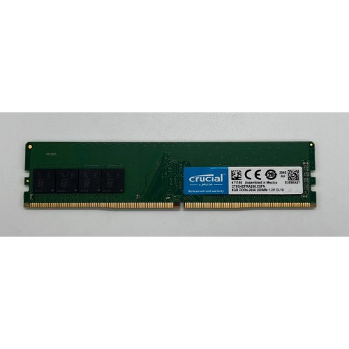 Озп Crucial DDR4 8GB 2666Mhz (CT8G4DFRA266) (Відновлено продавцем, 679047) купити з перевіркою сумісності: огляд, характеристики, ціна у Києві, Львові, Вінниці, Хмельницькому, Івано-Франківську, Україні | інтернет-магазин TELEMART.UA фото