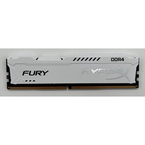 Озп Kingston DDR4 8GB 2400Mhz HyperX Fury White (HX424C15FW2/8) (Відновлено продавцем, 679063) купити з перевіркою сумісності: огляд, характеристики, ціна у Києві, Львові, Вінниці, Хмельницькому, Івано-Франківську, Україні | інтернет-магазин TELEMART.UA фото