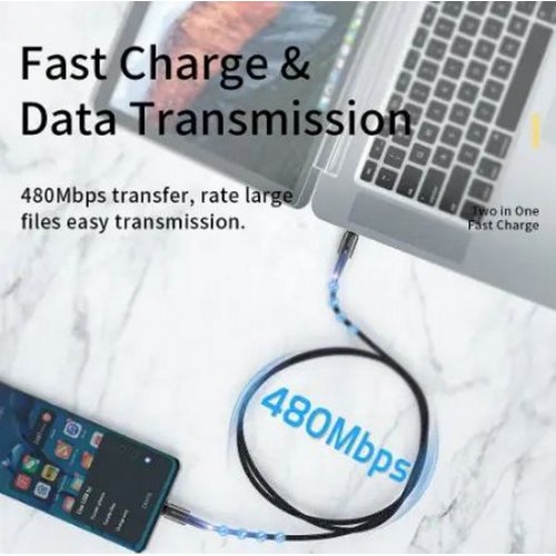 Кабель Essager KASS Magnetic USB Type-C to USB Type-C 100W 2m (EXCCXTT1-KSA0H) Gray купити в Україні: Київ, Львів, Хмельницький, Тернопіль, Івано-Франківськ | Низька ціна, відгуки, характеристики від TELEMART фото