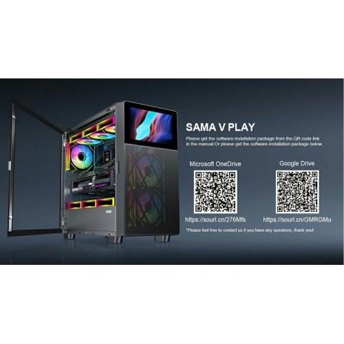 Купить Корпус SAMA V Play 4367 без БП Black с проверкой совместимости: обзор, характеристики, цена в Киеве, Днепре, Одессе, Харькове, Украине | интернет-магазин TELEMART.UA фото