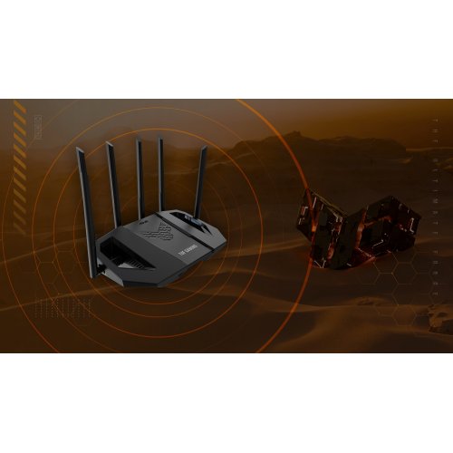 Купити Wi-Fi роутер Asus TUF Gaming BE6500 - ціна в Києві, Львові, Вінниці, Хмельницькому, Франківську, Україні | інтернет-магазин TELEMART.UA фото