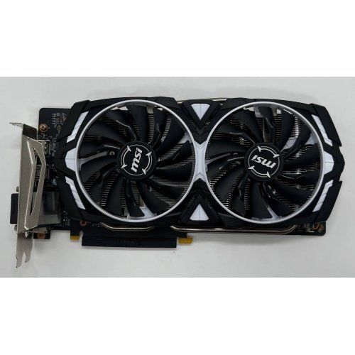 Купить Видеокарта MSI GeForce GTX 1060 Armor OC V1 6144MB (GTX 1060 ARMOR 6G OCV1) (Восстановлено продавцом, 679372) с проверкой совместимости: обзор, характеристики, цена в Киеве, Днепре, Одессе, Харькове, Украине | интернет-магазин TELEMART.UA фото