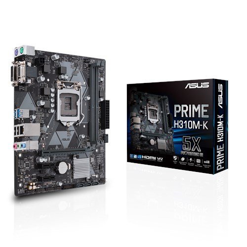 Материнська плата Asus PRIME H310M-K (s1151-v2, Intel H310) (Відновлено продавцем, 679375) купити з перевіркою сумісності: огляд, характеристики, ціна у Києві, Львові, Вінниці, Хмельницькому, Івано-Франківську, Україні | інтернет-магазин TELEMART.UA фото