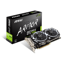 Видеокарта MSI GeForce GTX 1060 Armor V1 6144MB (GTX 1060 ARMOR 6G V1) (Восстановлено продавцом, 679378)