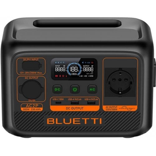 Купити Зарядна станціяЗарядна станція BLUETTI AC2P Portable Power Station 300W 230.4Wh - ціна в Києві, Львові, Вінниці, Хмельницькому, Франківську, Україні | інтернет-магазин TELEMART.UA фото