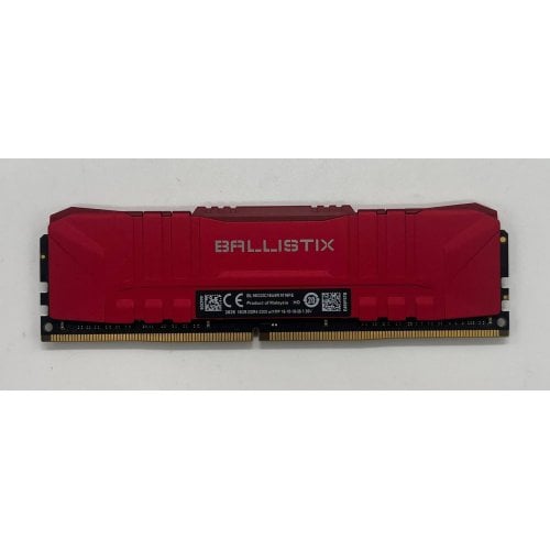 Купить Озу Crucial DDR4 16GB 3200Mhz Ballistix Red (BL16G32C16U4R) (Восстановлено продавцом, 679507) с проверкой совместимости: обзор, характеристики, цена в Киеве, Днепре, Одессе, Харькове, Украине | интернет-магазин TELEMART.UA фото