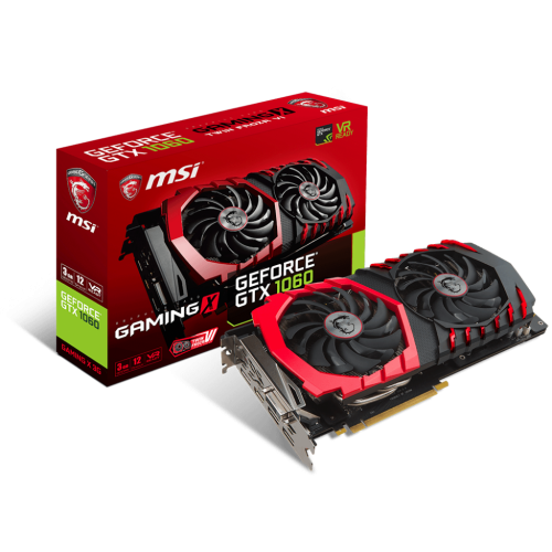 Купить Видеокарта MSI GeForce GTX 1060 Gaming X 3072MB (GTX 1060 GAMING X 3G) (Восстановлено продавцом, 679686) с проверкой совместимости: обзор, характеристики, цена в Киеве, Днепре, Одессе, Харькове, Украине | интернет-магазин TELEMART.UA фото